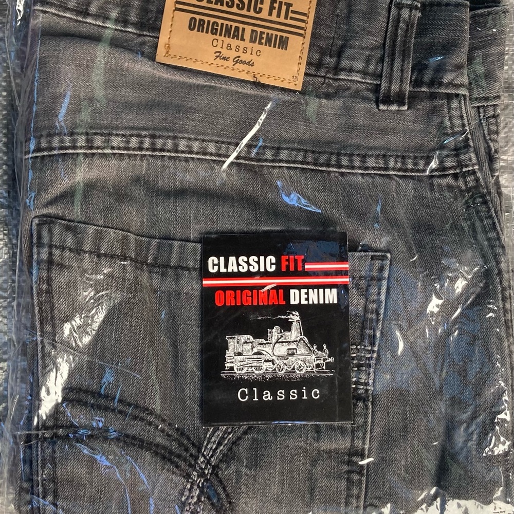 Men Classic Denim Jeans Brand New Size 38w 32L